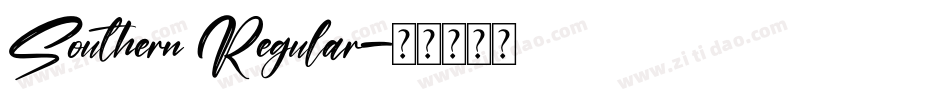 Southern Regular字体转换